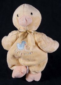 Carters Prestige Duck Duckie Kissies Musical Plush Pull Toy